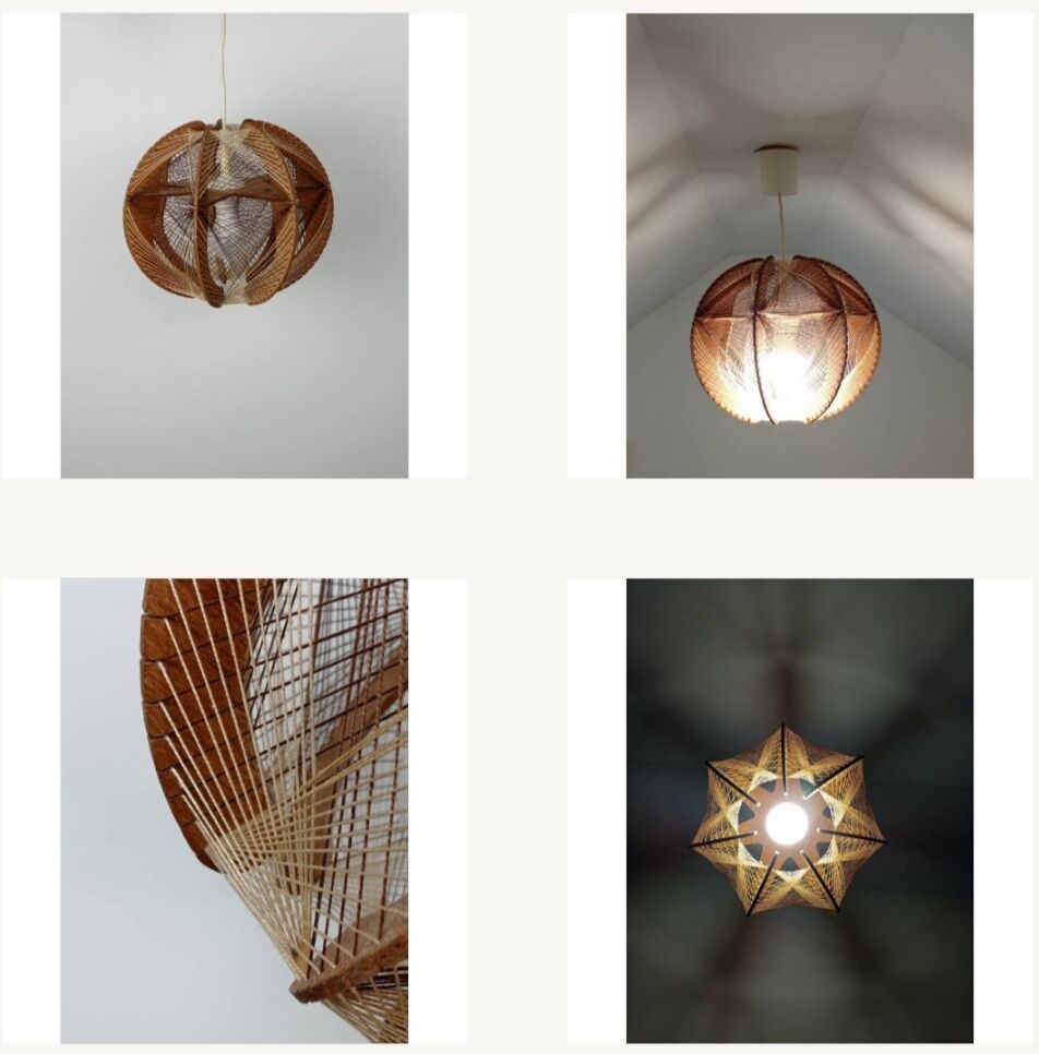 Suspension wires and Scandinavian wood