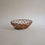 Vintage woven wicker basket