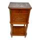 Bedside table top marble foot hoof and bronze decoration H 83 cm