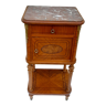 Bedside table top marble foot hoof and bronze decoration H 83 cm