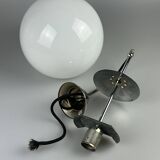 1960s and 1970s Globe Lamp, Hanging Lamp, Glass Ceiling Lamp, Space Age Des