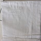 Old cotton with monogram sheet 15 cm