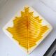 Verceram yellow leaf butter dish