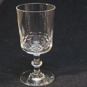8 antique baccarat crystal wine glasses cut engraved 10742