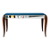 Art Deco coffee table with bevelled mirror from the 1940s, bohemian chic.