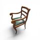 Office chair in solid cherry wood