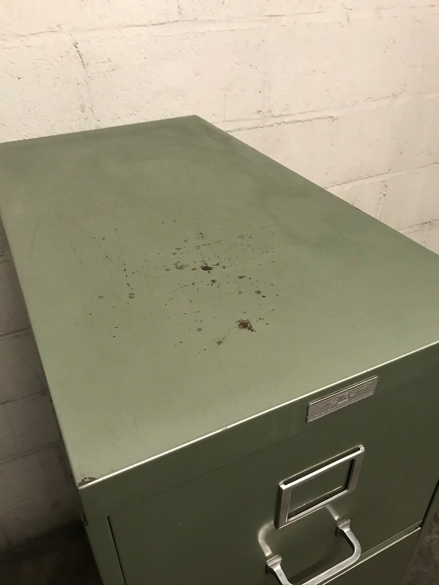 Vintage metal industrial furniture with YAC 1950 drawers