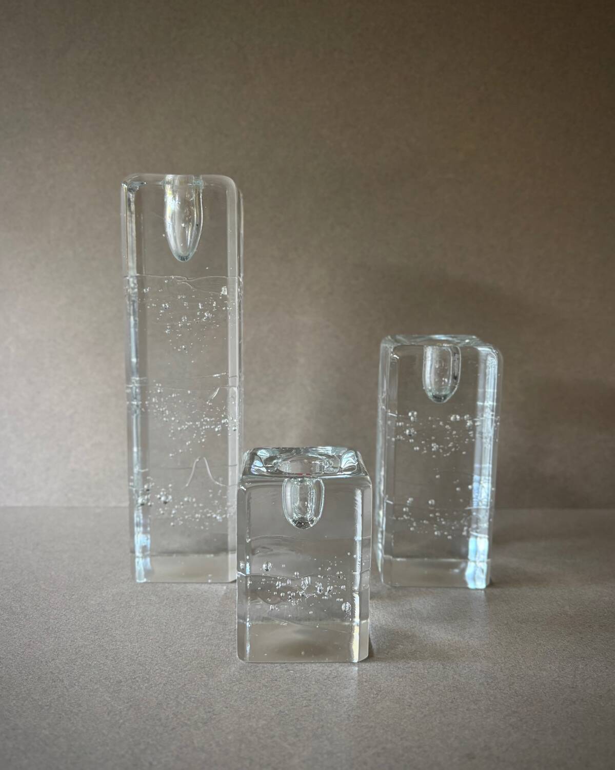 Chandeliers en verre Arkipelago Timo Sarpaneva pour Iittala Finland