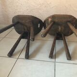 Paire de chaises brutalistes