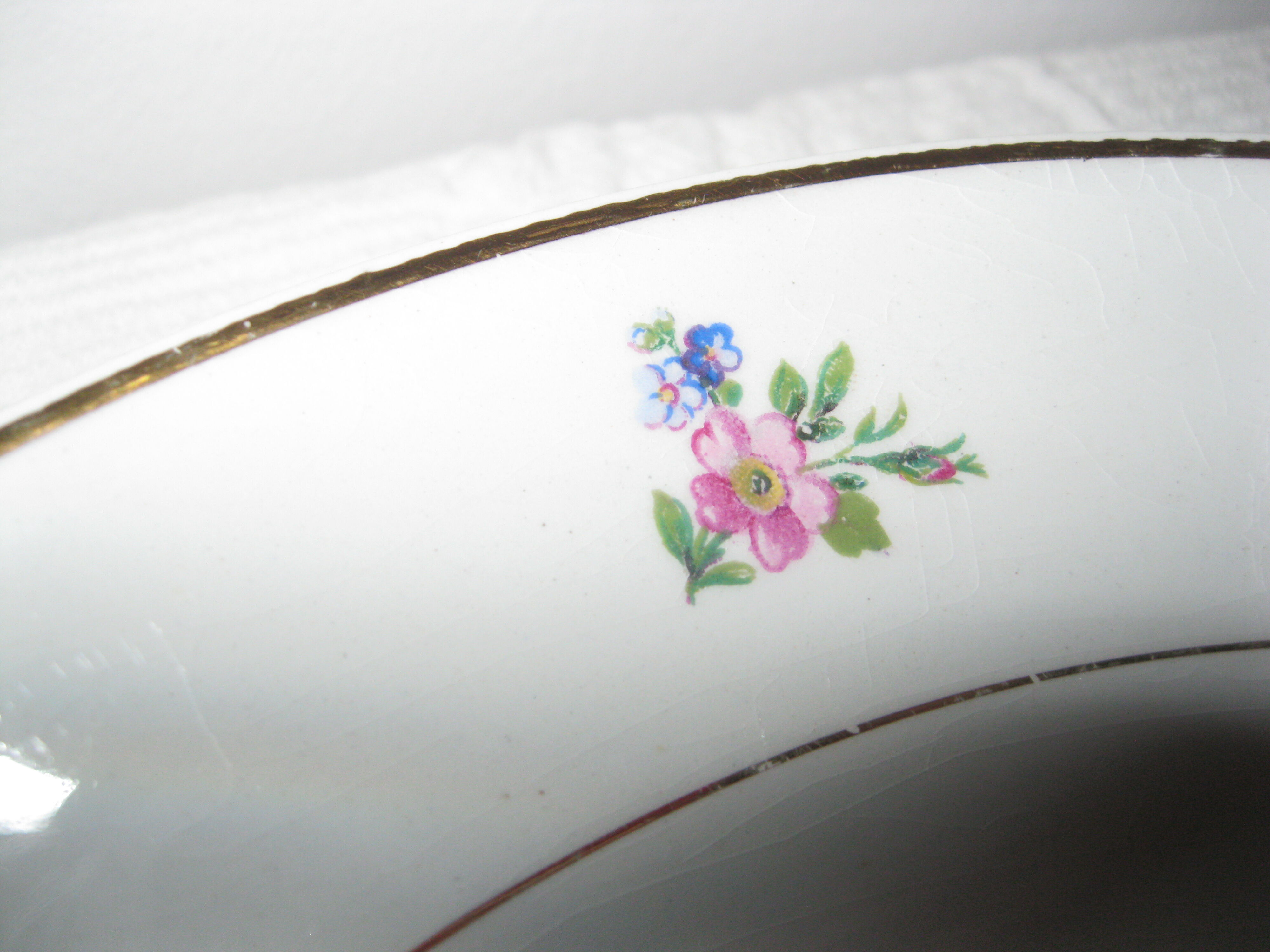 8 plates porcelain Lunéville