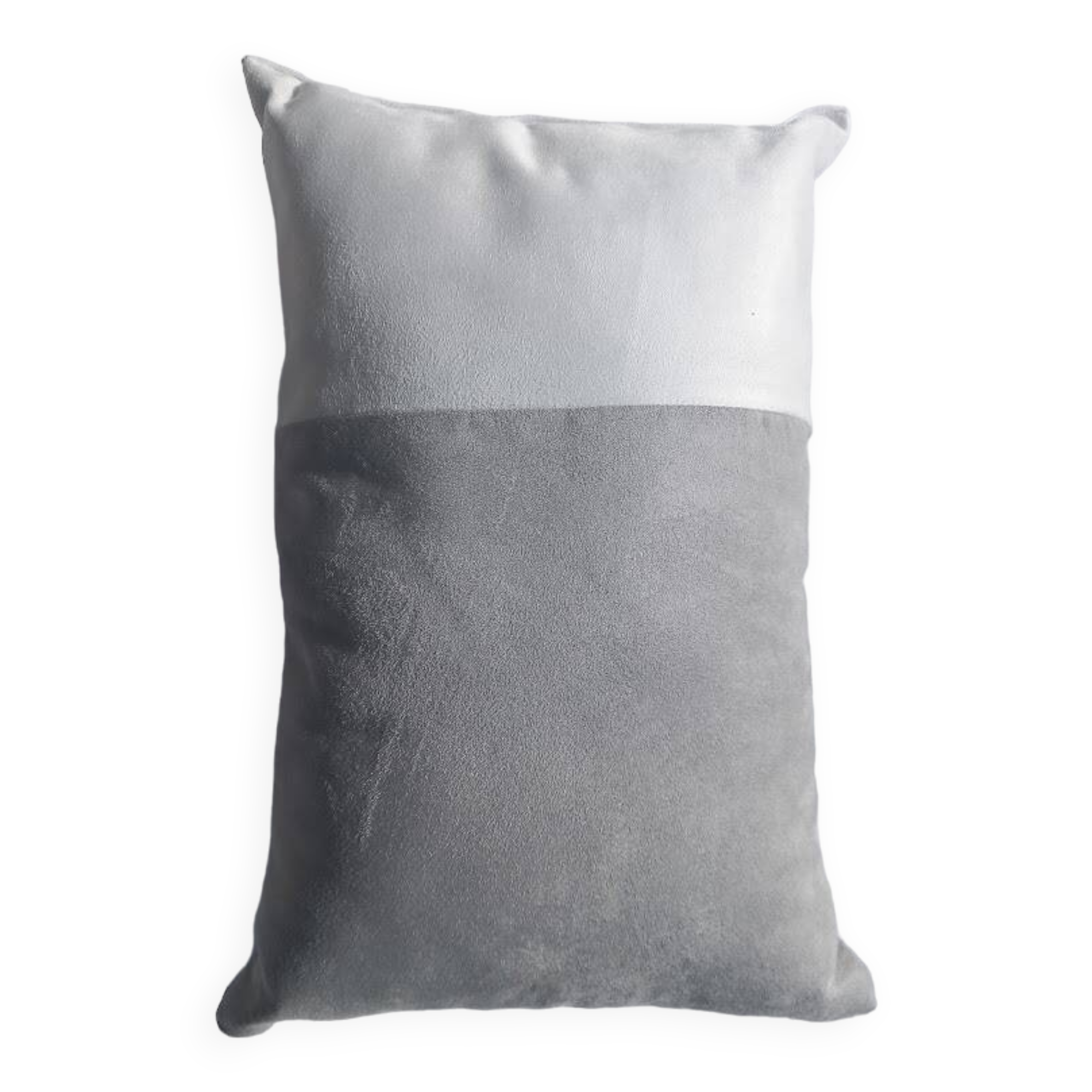 white/gray cushion