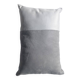 coussin   blanc/gris