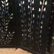 Wrought and cut metal fire screen