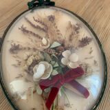 Frame with dried flowers
