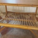 Rattan bedside table