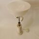 Pair of travertine lamps with three lights, Italy, 1970