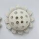 Set of 2 Emil Stejnar wall lamps with flower crystals, 1950s Vienna