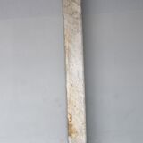 Old fireplace in white marble veined Louis XVI