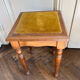 Antique wooden stools, velvet seats