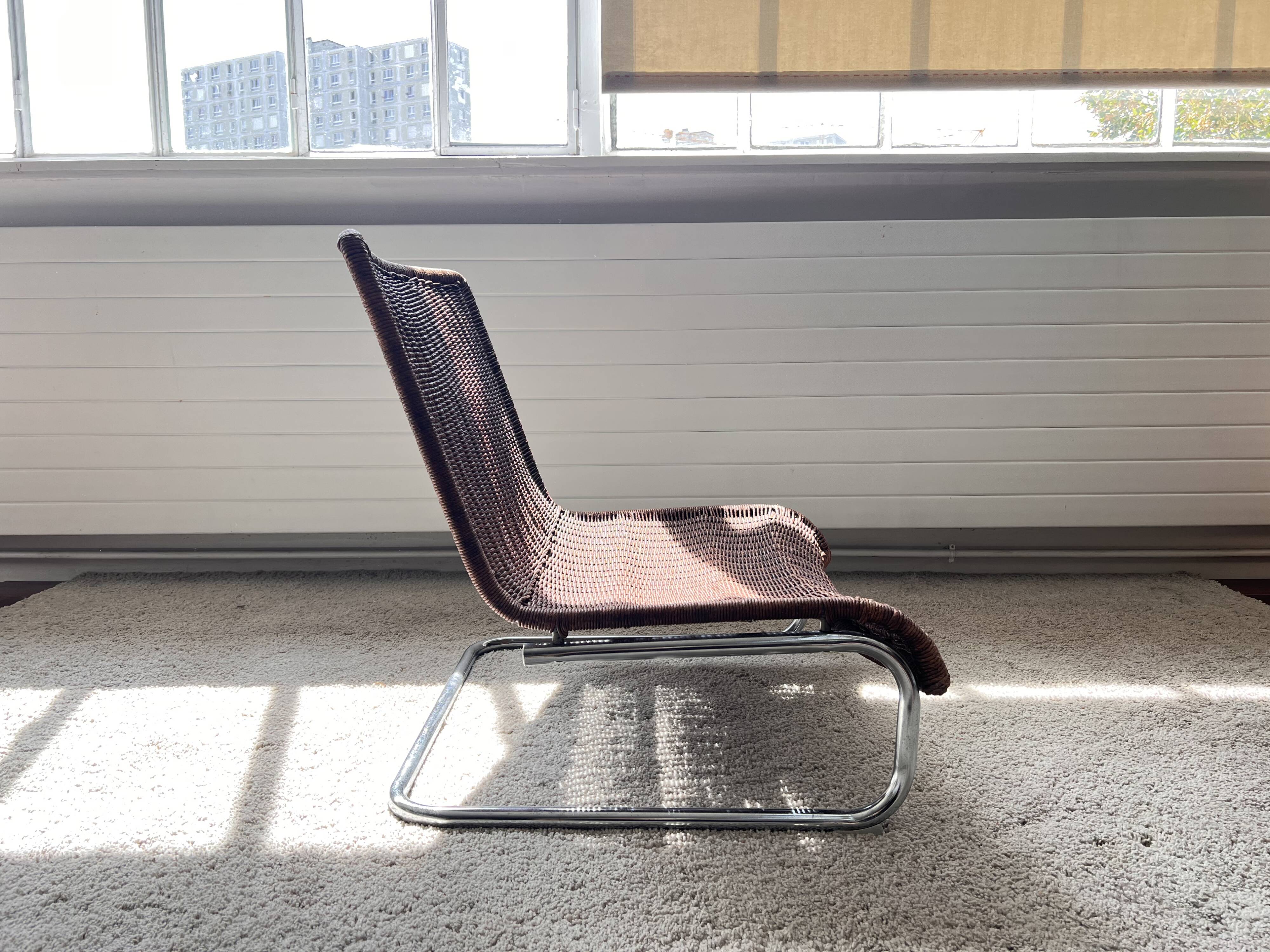 Fauteuil en rotin 70's