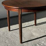 Round rosewood table Cj Rosengaarden, Denmark 1960