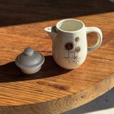 Sarreguemines teapot with thistle patterns H20
