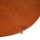 Biomorphic teak and brass side table from the 1950s–1960s