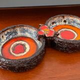 Vintage enamelled ceramic pocket empty from the 60s and 70s