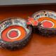 Vintage enamelled ceramic pocket empty from the 60s and 70s