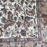 Pakistani carpet wool and silk handmade 190x295 cm
