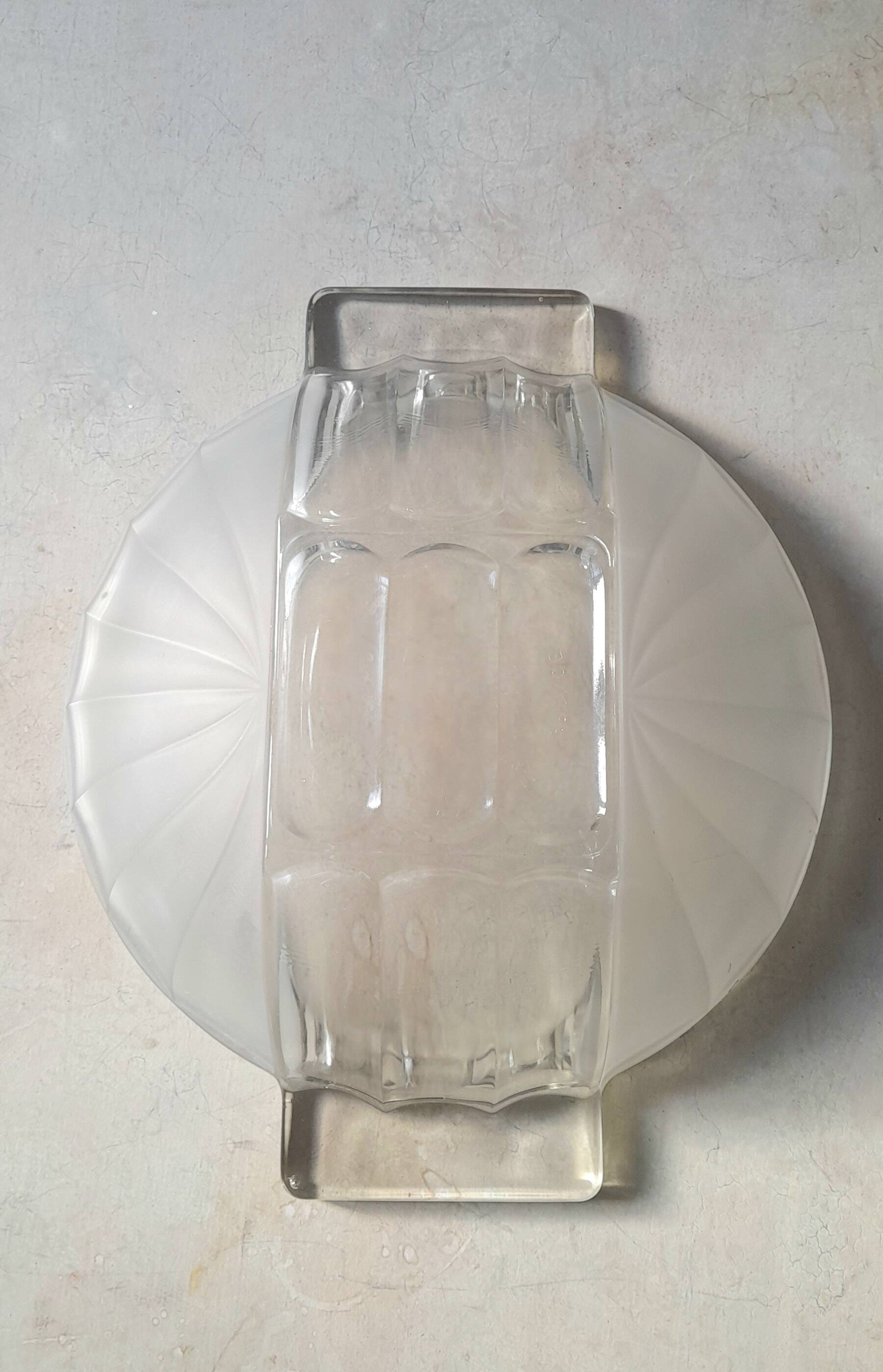 Art Deco glass fruit bowl