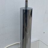 Italian lamp foot Ticino stainless steel cylinder 1970