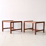 Swedish teak side tables