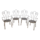 Chaises de jardin en fer forgé