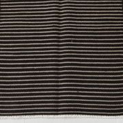 Tapis turc à fines rayures noires et grises (6 x 9 po), 183 x 269 cm