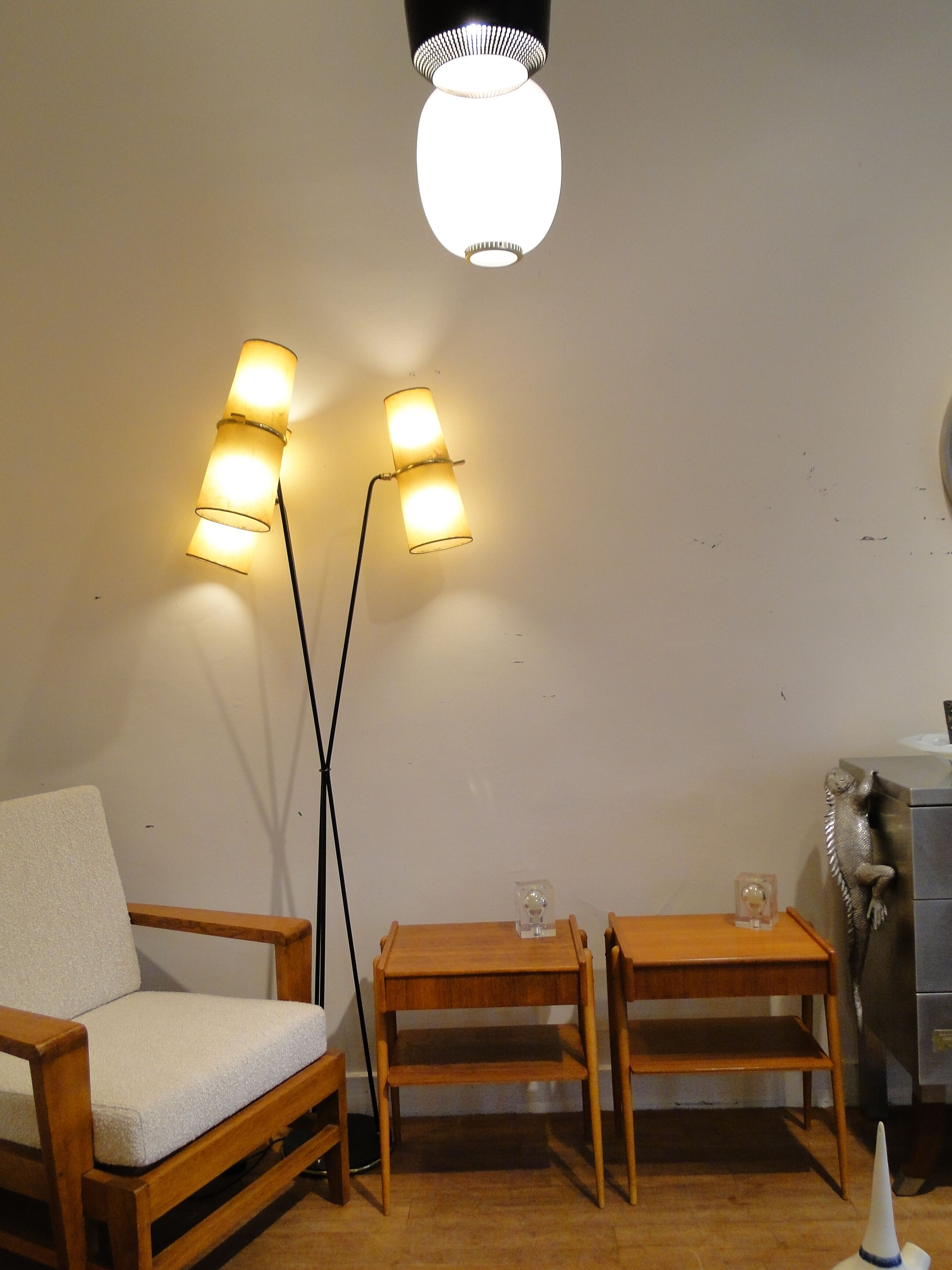Pair of bedside teaks in AB Carlström & Co Möbelfabrik 1960