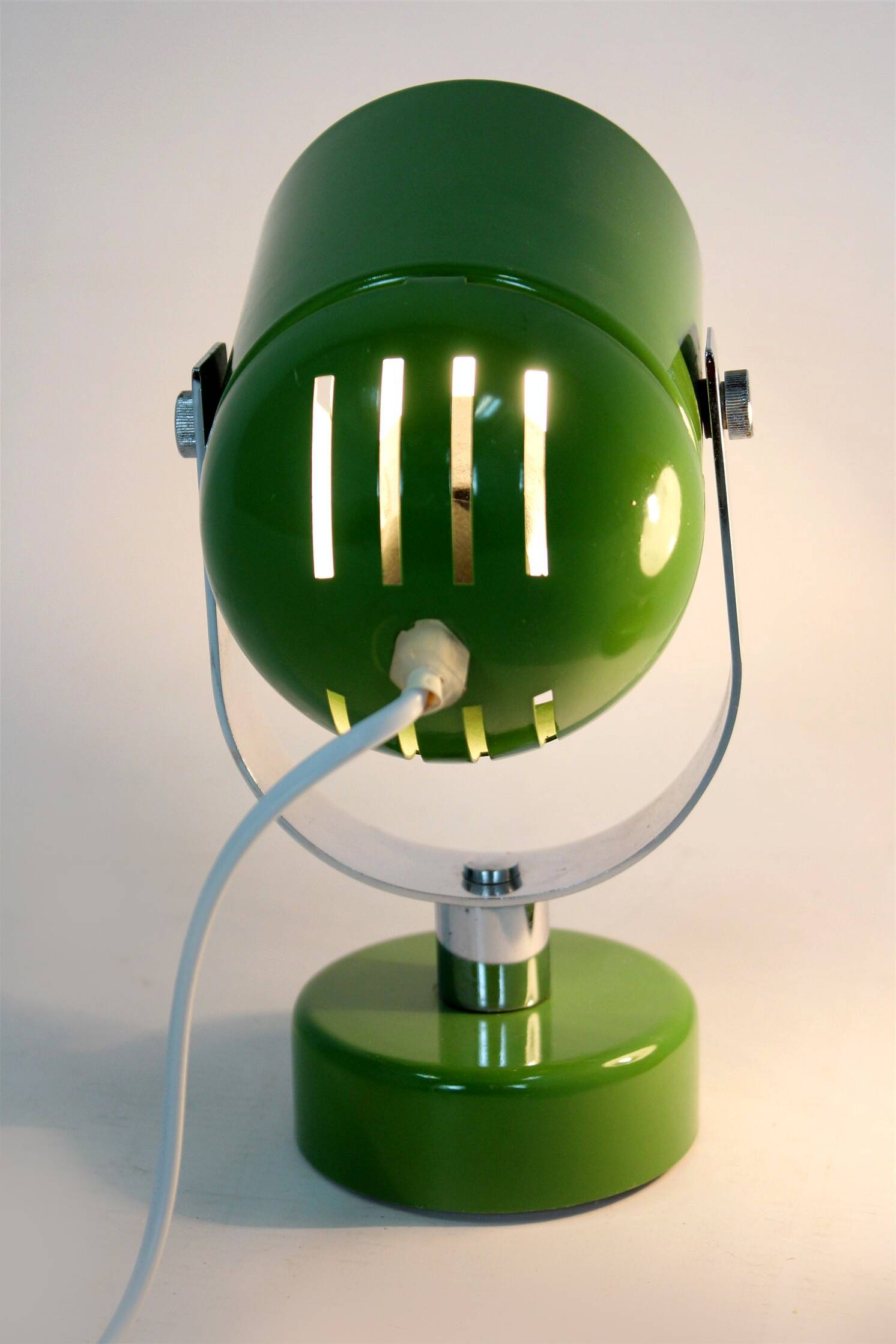 Mid-Century Green Lamps attributed to Stanislav Indra, 1970s, Set of 2