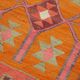 Turkish Handwoven Vintage Herki Kilim 105 cm x 355 cm