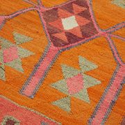 Turkish Handwoven Vintage Herki Kilim 105 cm x 355 cm