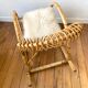 Rocking chair rattan Rohe Noordwolde 60s or rocking chair