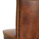 Set of 6 sheepskin dining chairs in a cognac colour with a lovely patina