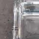 Crystal and glass paste ashtray Daum design from the 80s