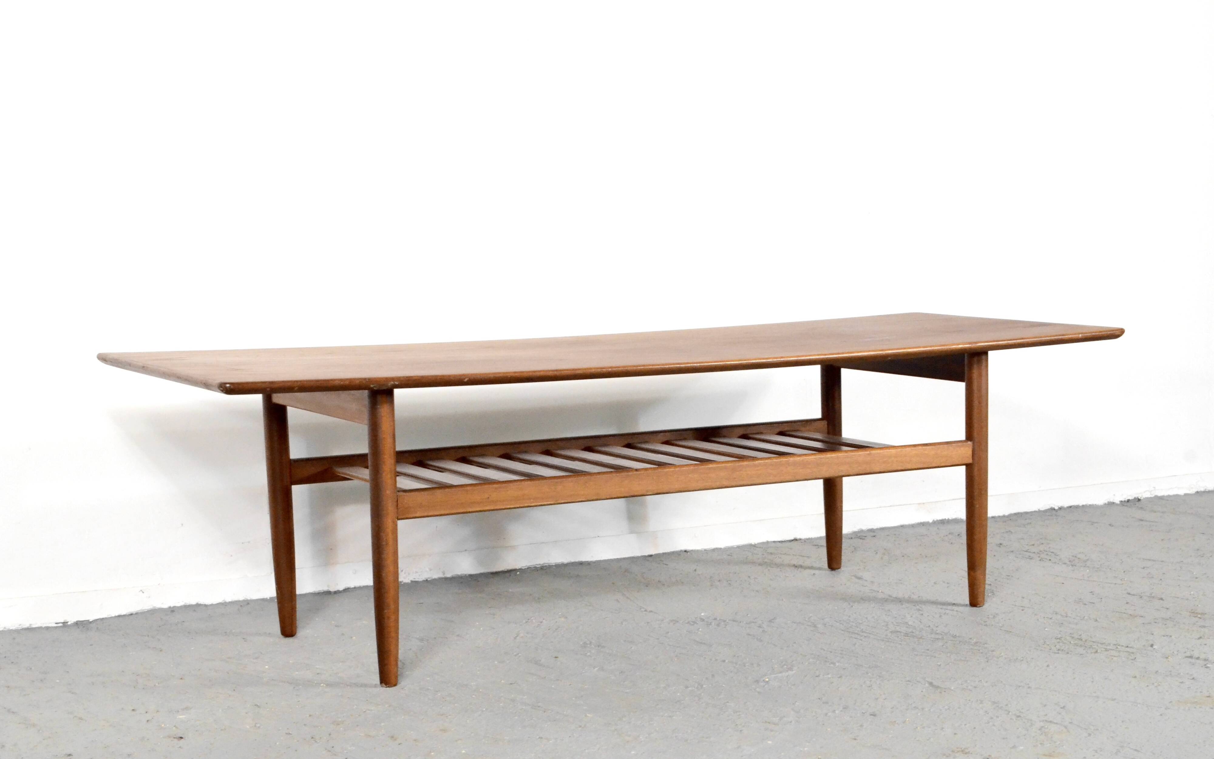 Table basse vintage danoise en teck