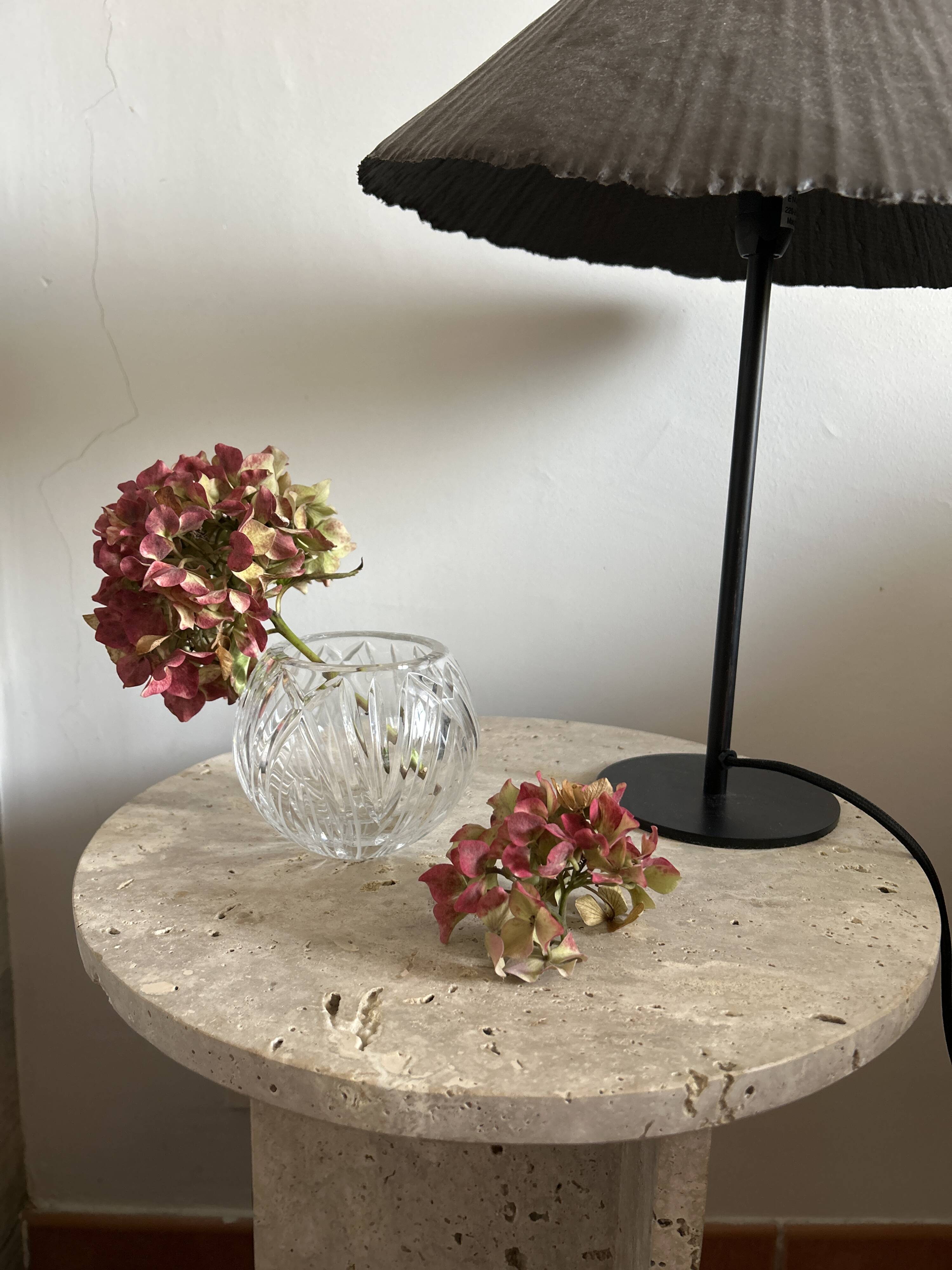 Vase rond en cristal