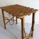 Folding stool with slats