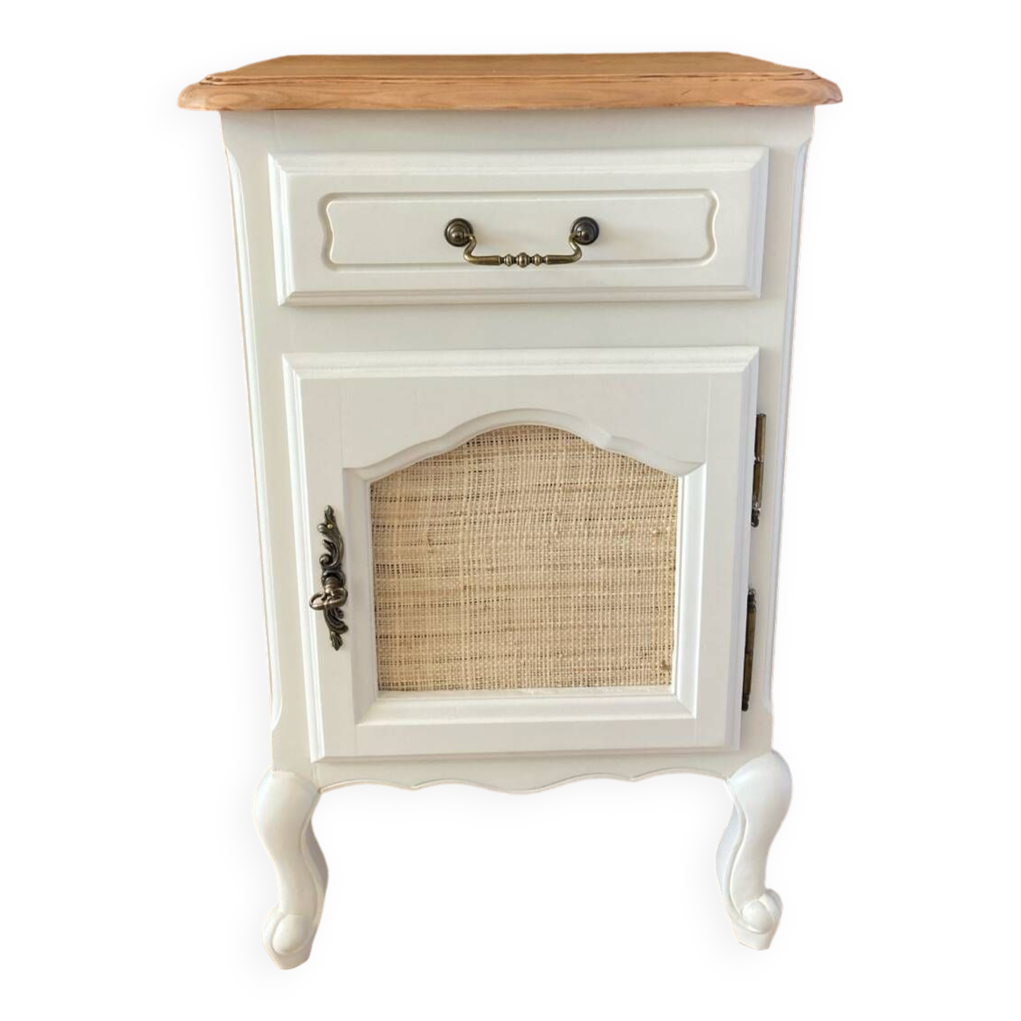 Wooden bedside table