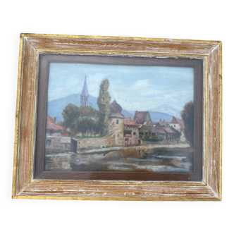 Tableau ancien paysage