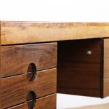Large Danish Rosewood Executive Desk by Christian Linneberg 1960