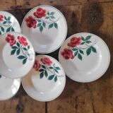 6 Vernon pattern dinner plates, 1940s