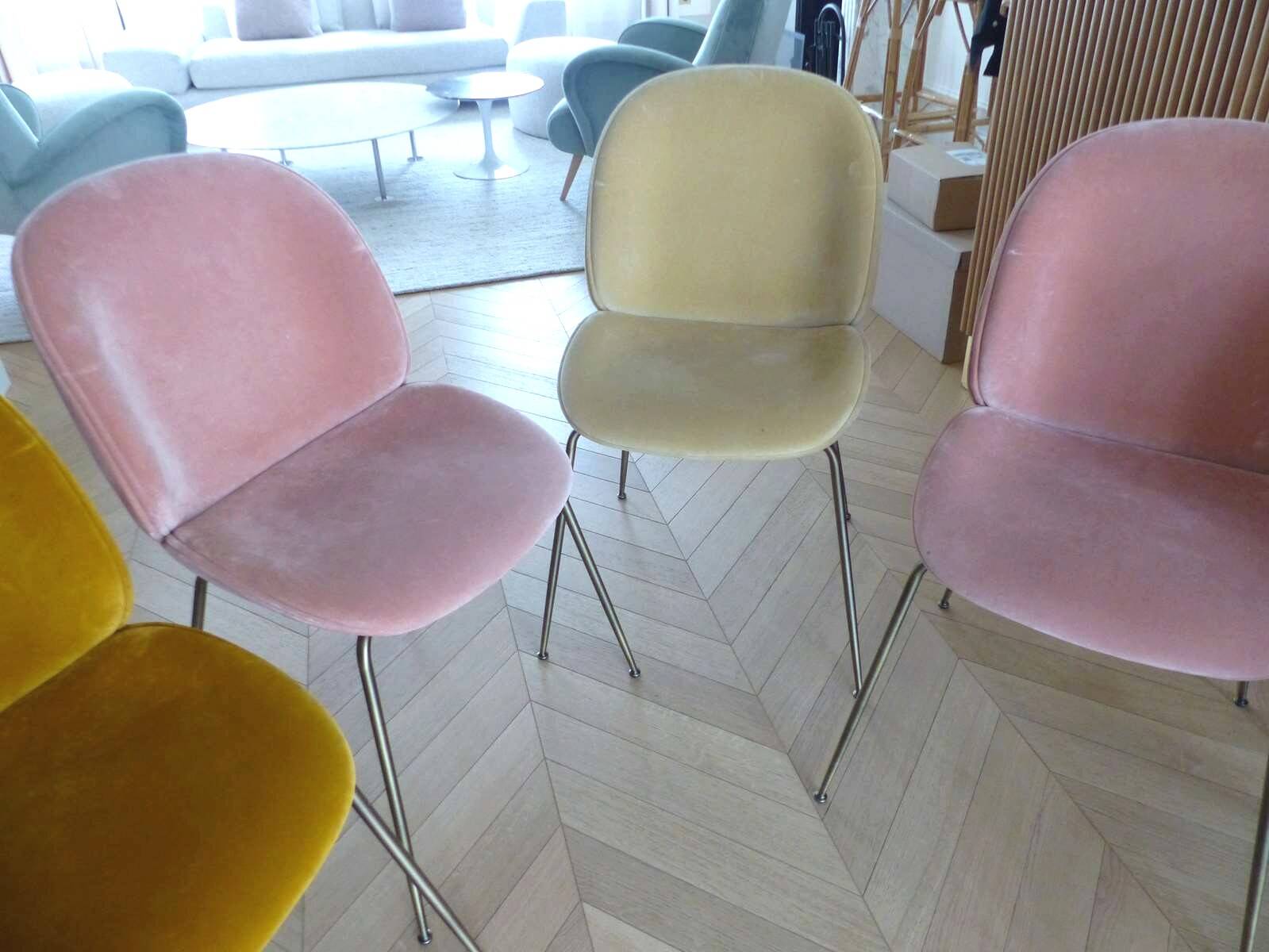 Set of 8 "Beetle Dining Chairs" by GUBI designed by GamFratesi